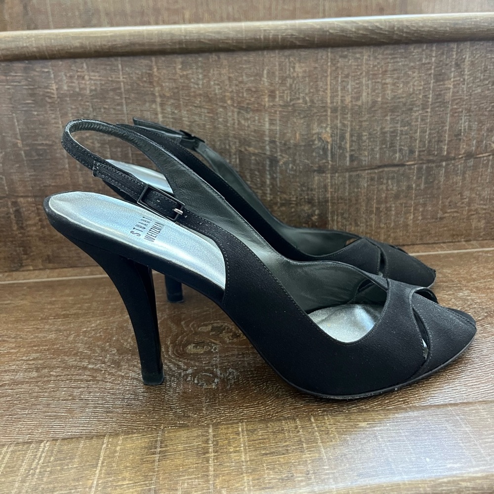 Stuart Weitzman Black Peau Cachet Shoes